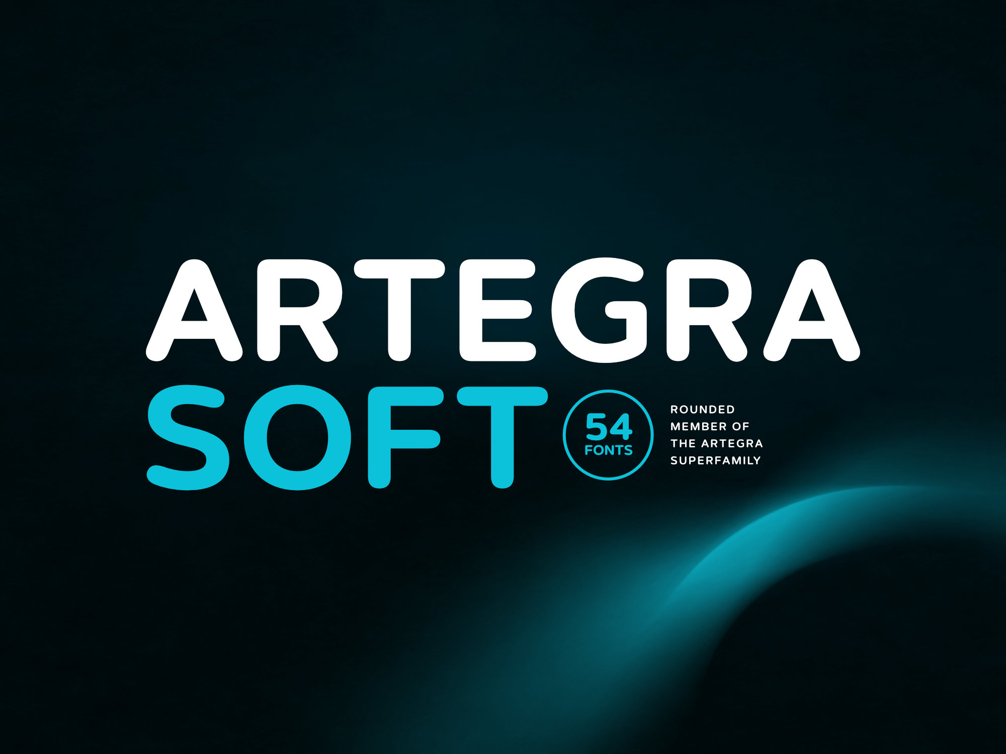 Artegra Soft slab serif typeface with smooth rounded corners, part of the Artegra Superfamily