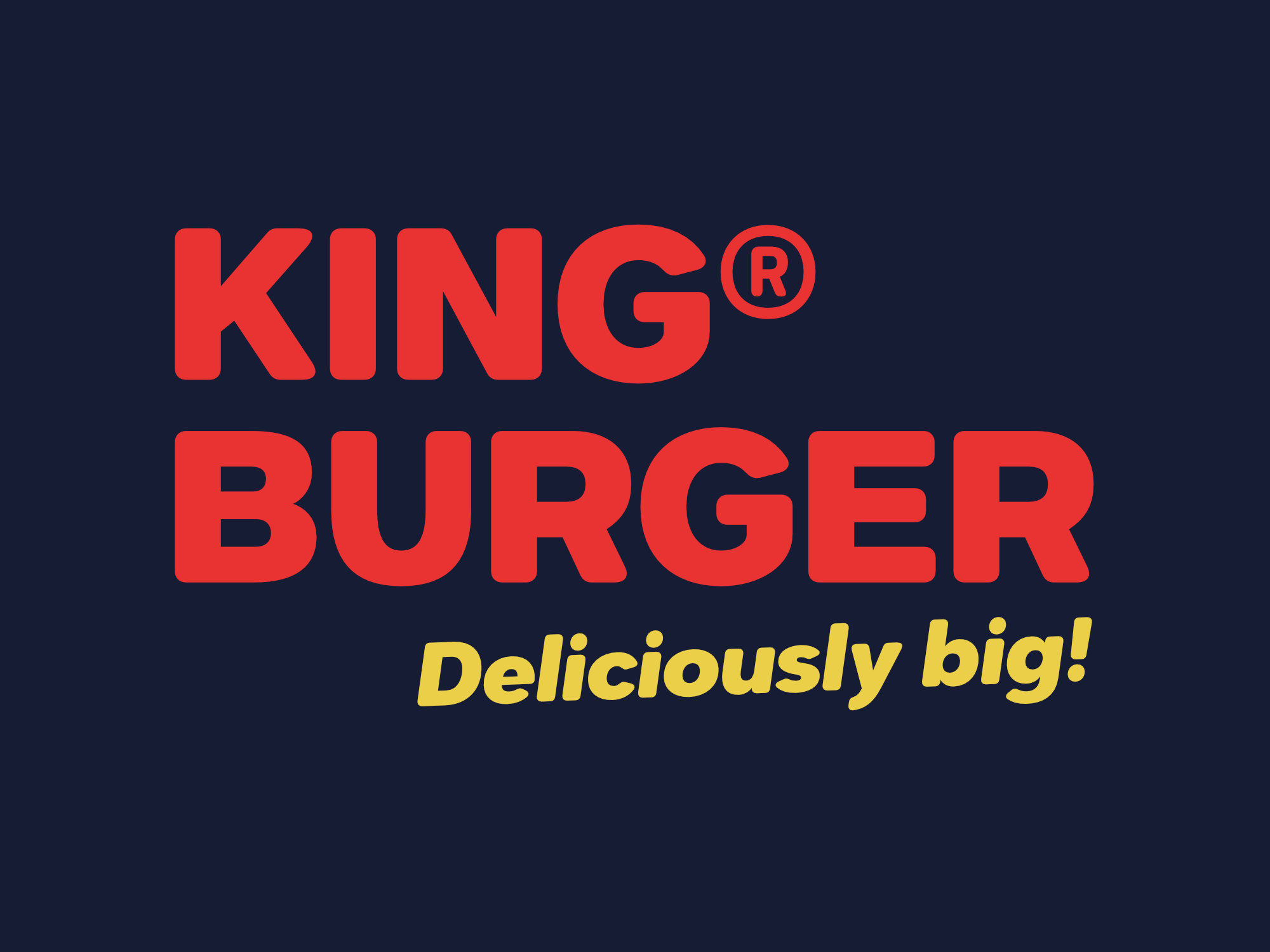 Dexa Round rounded sans serif font featured in a burger ad design