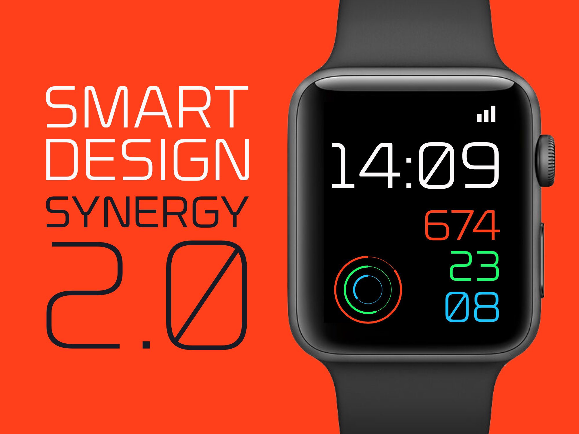 Nicomedia modern sans serif font featured in a smartwatch product ad
