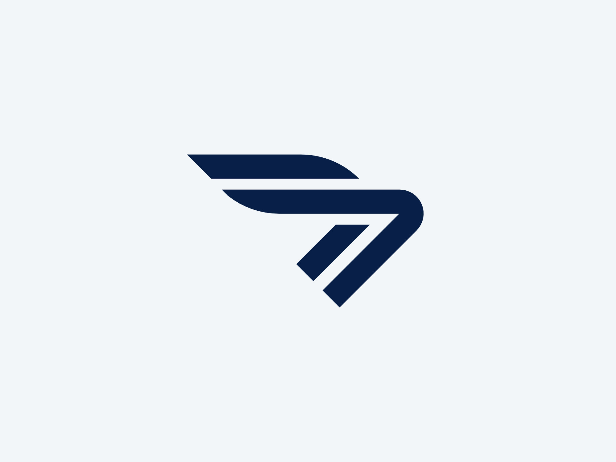 Modern minimalist logo symbol for Navise Yachts designed by Artevium to reflect premium yacht design
